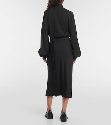 Abito midi Disegno in crêpe di seta | Sportmax