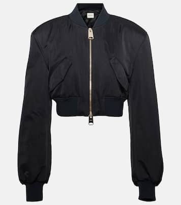 Reggie oversized satin bomber jacket | Khaite