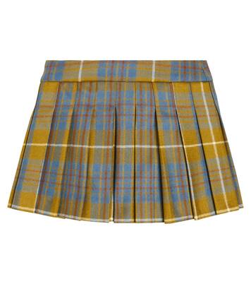 Talissa checked pleated wool skirt | Bonpoint