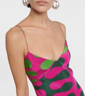 Vestido largo Leocorno de seda | Pucci