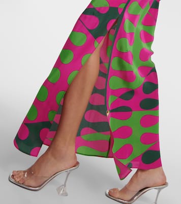 Vestido largo Leocorno de seda | Pucci