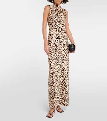 Kura leopard-print silk-blend maxi dress | Veronica Beard