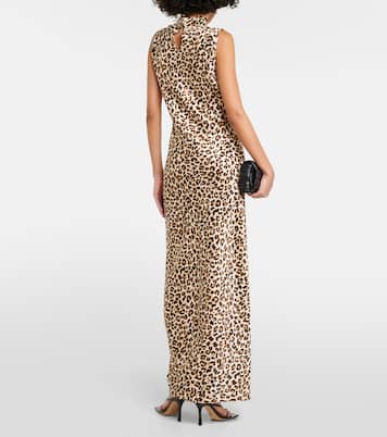 Kura leopard-print silk-blend maxi dress | Veronica Beard