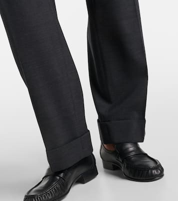 Pantalon ample Tor en laine vierge | The Row