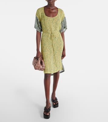 Miniabito in georgette con stampa | Dries Van Noten