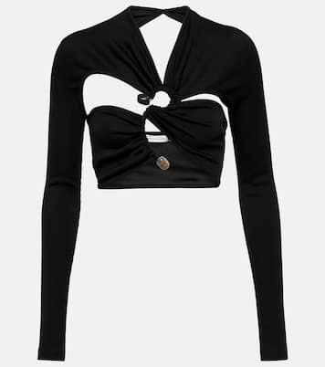 Crop top Stone Scythe con aberturas | Christopher Esber