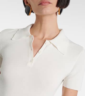 Polo in maglia a coste di cotone | Nili Lotan