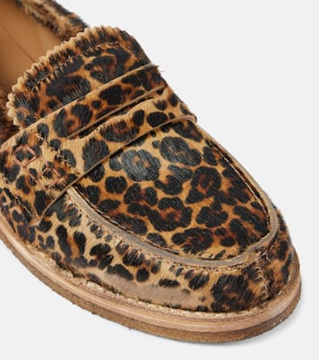 Mocasines penny Jerry de pelo de becerro | Golden Goose