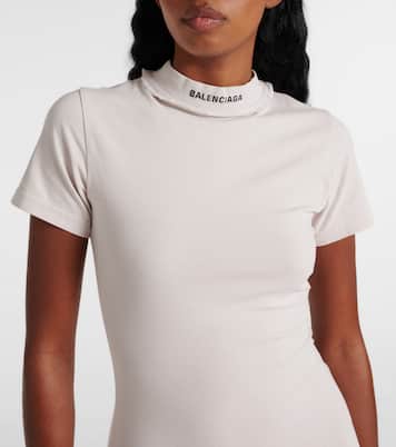 Vestido corto de mezcla de algodón | Balenciaga