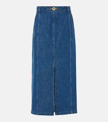 Falda larga de denim | Patou