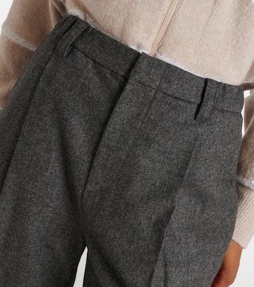 Wool and cashmere straight pants | Brunello Cucinelli