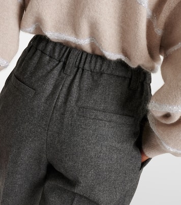 Wool and cashmere straight pants | Brunello Cucinelli
