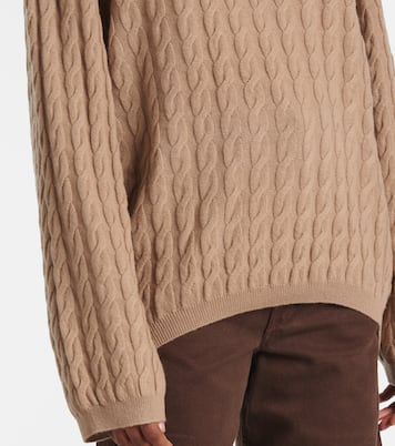 Jersey de lana y cachemir trenzado | Jardin des Orangers