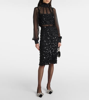 Escarpins en satin à ornements | Dolce&Gabbana