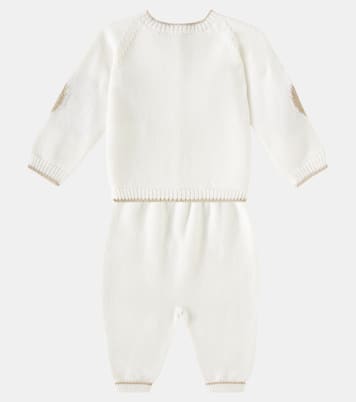 Baby Mirlo virgin wool sweater and pants set | La Coqueta