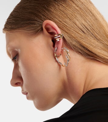 Boucle d'oreille unique Whisper Ear en or 18 ct et diamants | Yeprem