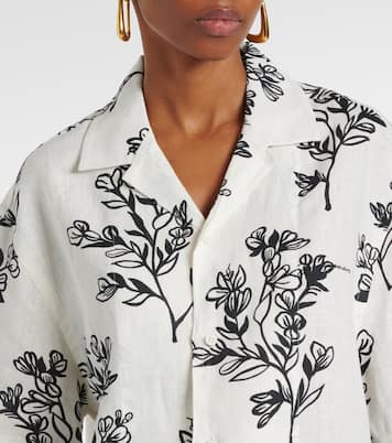 Chemise Jean en lin à fleurs | Jacquemus
