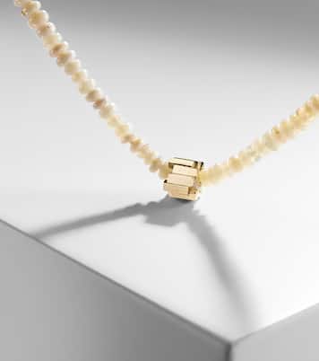 Infinite 18kt gold necklace with opal | Suzanne Kalan