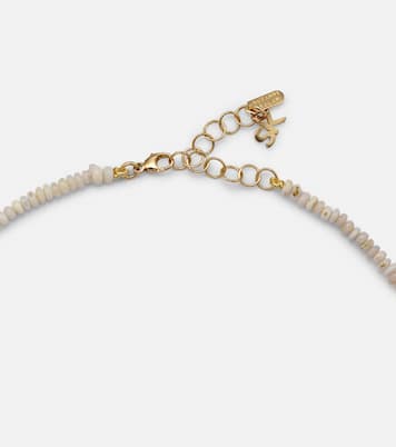 Infinite 18kt gold necklace with opal | Suzanne Kalan