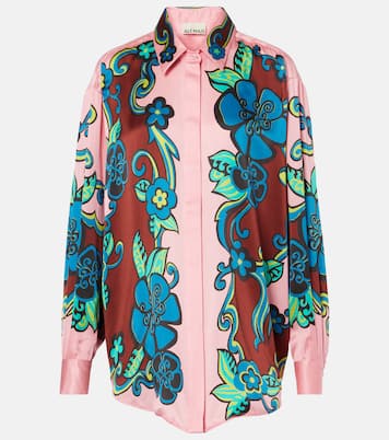Camicia in raso di seta con stampa | Alémais