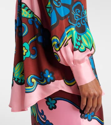 Camicia in raso di seta con stampa | Alémais