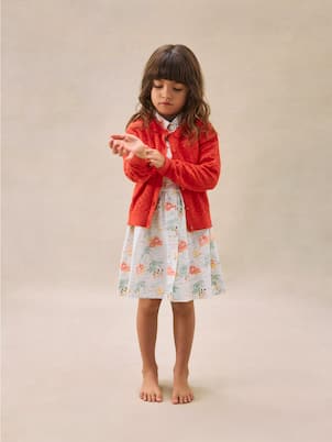 Cardigan Emy in misto cotone e lino | Bonpoint