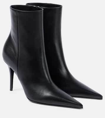 Ankle Boots Barbara 90 aus Leder | Amina Muaddi