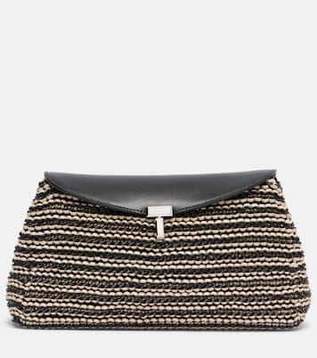 Clutch T-Lock Small de piel | Toteme