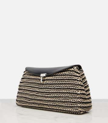 Clutch T-Lock Small de piel | Toteme