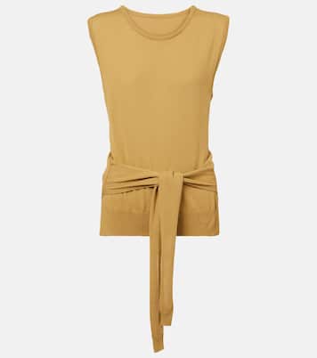 Top de punto de algodón con lazada | Lemaire