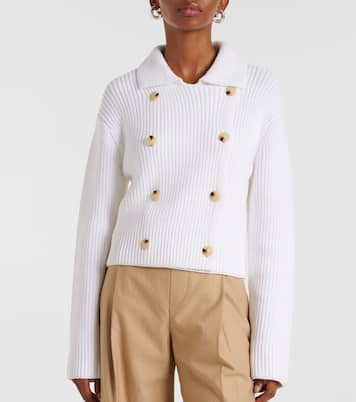 Cardigan doppiopetto in misto cotone | Vince