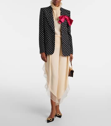 Escarpins VLogo Signature 40 en satin | Valentino Garavani