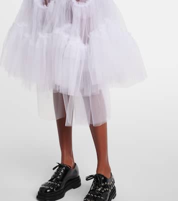 Falda midi de tul translúcida | Noir Kei Ninomiya