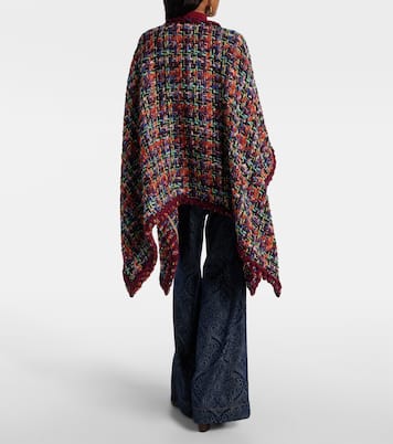 Wool, mohair, and cotton-blend cape | Etro