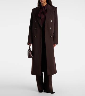 Wool twill coat | Stella McCartney