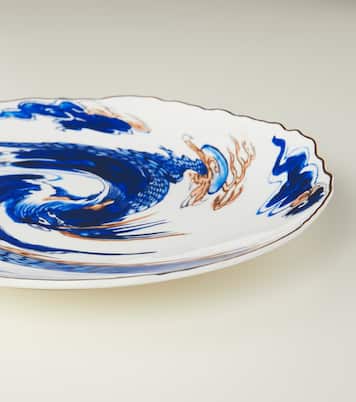 x Diesel Living Classics on Acid Imari Dragon dinner plate | Seletti