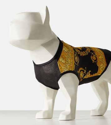 Printed cotton-blend dog T-shirt | Versace Home