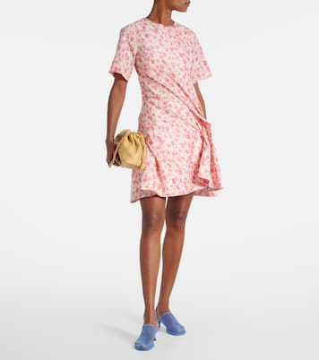Floral gathered minidress | Loewe