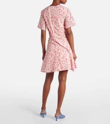 Floral gathered minidress | Loewe