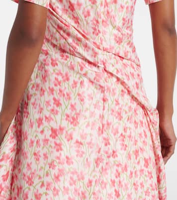Floral gathered minidress | Loewe