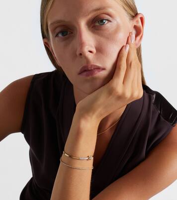14kt gold bracelet with diamonds | Stone and Strand