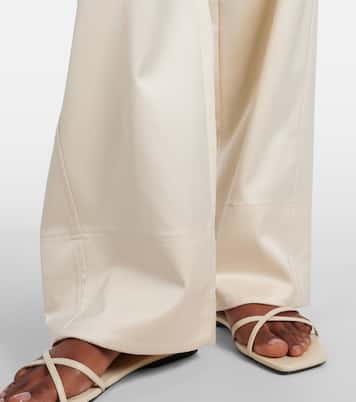 High-rise chintz wide-leg pants | Toteme