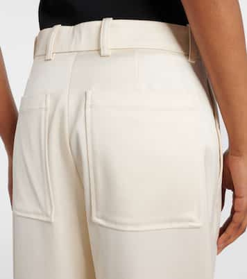 High-rise chintz wide-leg pants | Toteme