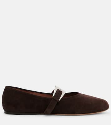 Sveva suede Mary Jane flats  | Paris Texas