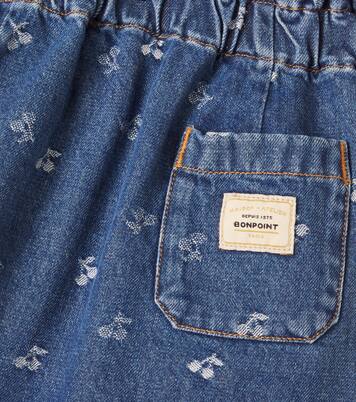 Falda de denim estampada | Bonpoint