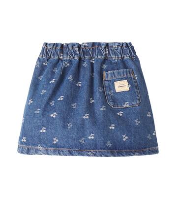 Falda de denim estampada | Bonpoint