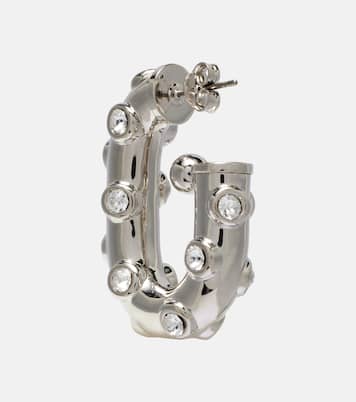 Crystal-embellished hoop earrings | Rabanne
