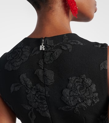 Vestido midi en jacquard floral | Rotate
