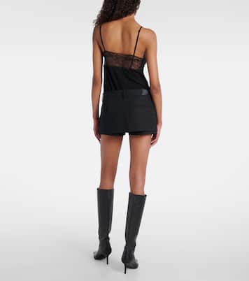 Cotton satin skort | Acne Studios