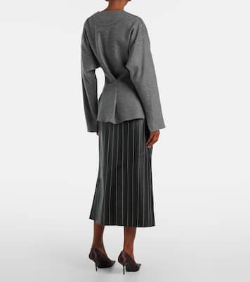 Wool and cashmere Henley shirt | Victoria Beckham